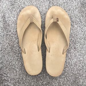 Rainbow Brand nude flip flops